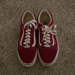 Vans, red